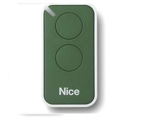 Пульт дистанционного управления 2-х канальный, динамический код NICE INTI2G зеленый